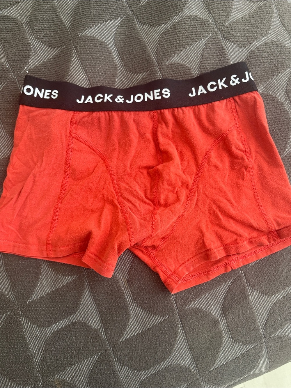 Jack & Jones Bright Red Boxer Briefs with Branded Waistband